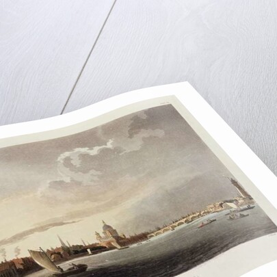 A View of London from the Thames, 1809 by T. & Pugin A.C. (1762-1832) (after) Rowlandson