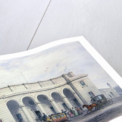 The South-Western Railway Station at Nine Elms Vauxhall, 1856 by Thomas Hosmer Shepherd