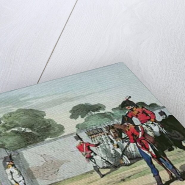 Soldiers Drilling, 1807 by John Augustus Atkinson