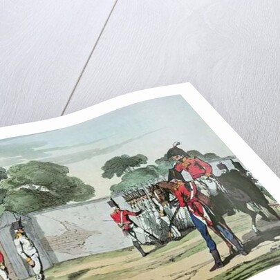 Soldiers Drilling, 1807 by John Augustus Atkinson