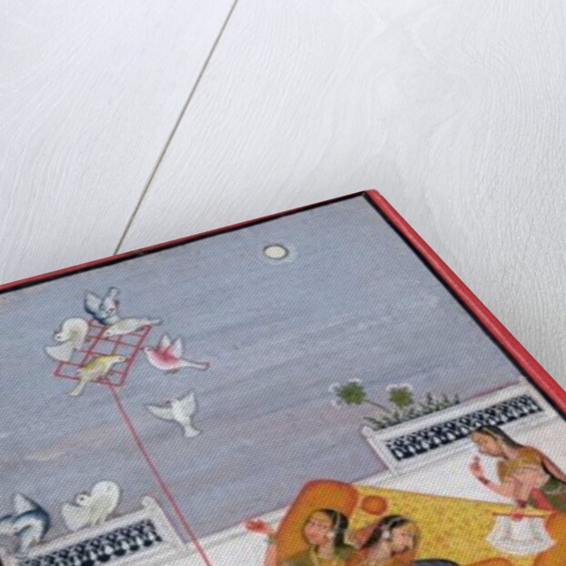 Ladies Watching Pigeons, 1770 by School Bundi