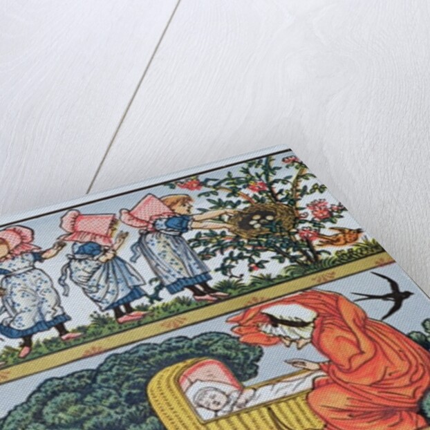 E-F,from an Alphabet based on Nursery Rhymes by Walter Crane