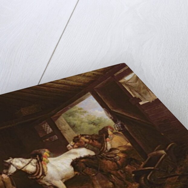 Inside a Stable by George Morland