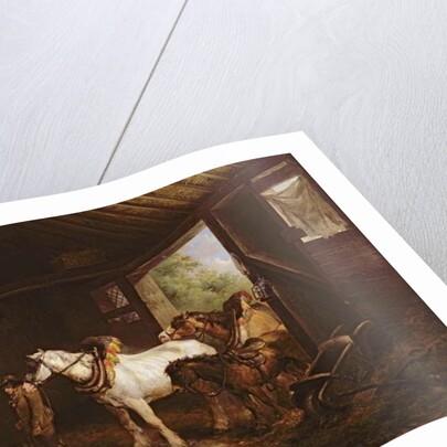 Inside a Stable by George Morland
