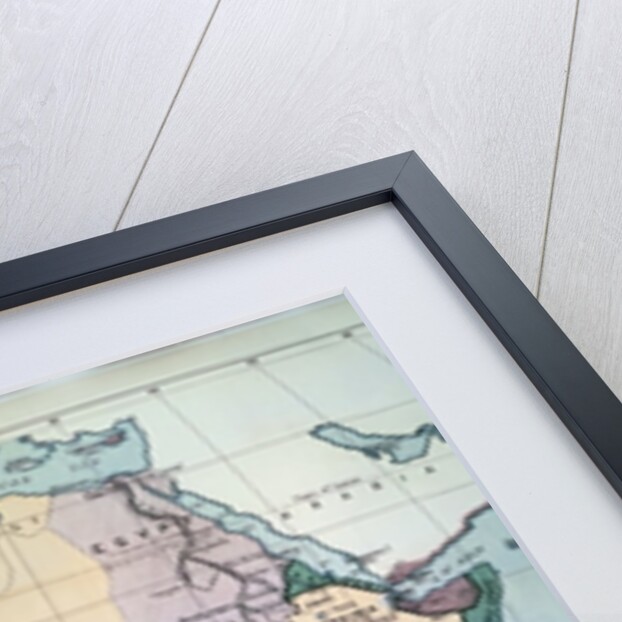 Map of Africa showing Treaty Boundaries, 1891 by English School