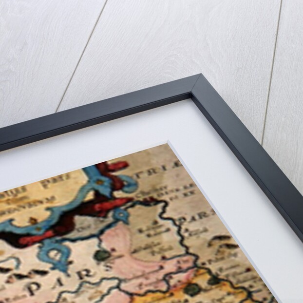 Map of Denbigh and Flint by Christopher Saxton