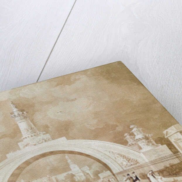 The Proposed Triumphal Arch from Portland Place to Regent's Park, 1820 by John Martin