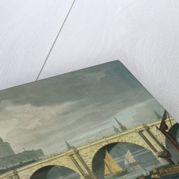 South West view of St Pauls Cathedral and Blackfriars Bridge, 1810 by George Fennel Robson