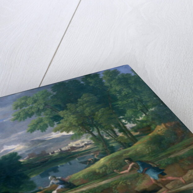 Landscape with a Man killed by a Snake, c.1648 by Nicolas Poussin