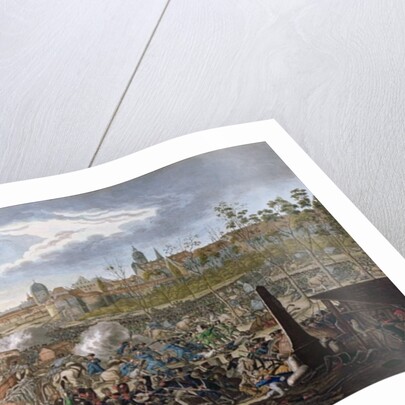 Battle of Leipzig, 19th October 1813 by Johann Lorenz Rugendas