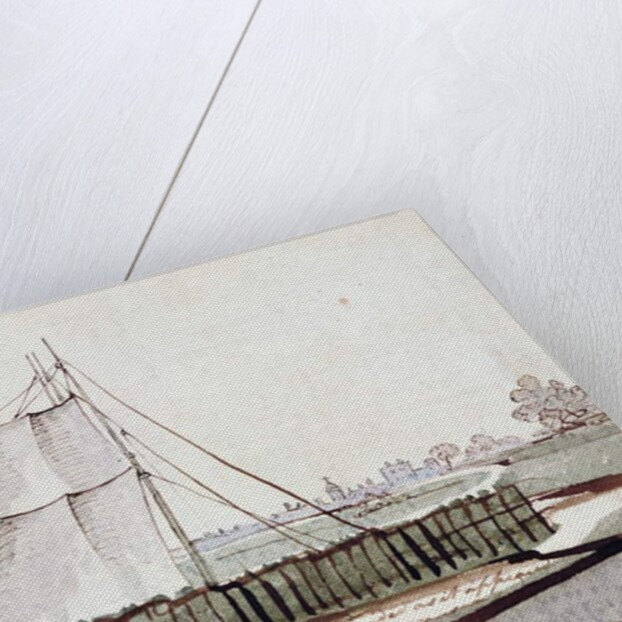 View of the Balloon in Newington Causeway, May 1785 by School English