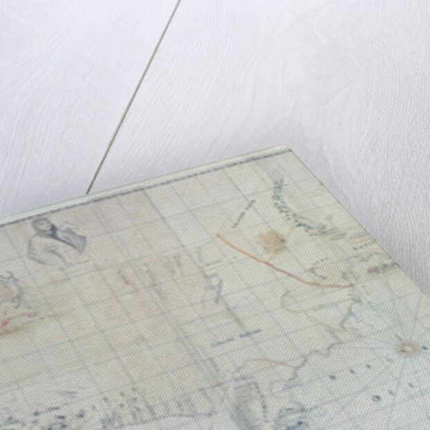 Map of Siberia, 1729 by German School