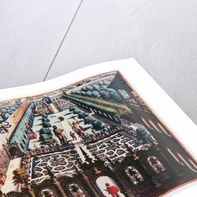 The Garden of Burgermeister Schwind by Mattaus the Younger Merian