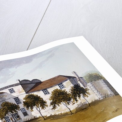 View of Sir Noel de Caron's House, 1809 by School English