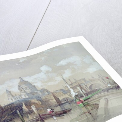 St. Pauls from the River, 1863 by David Roberts