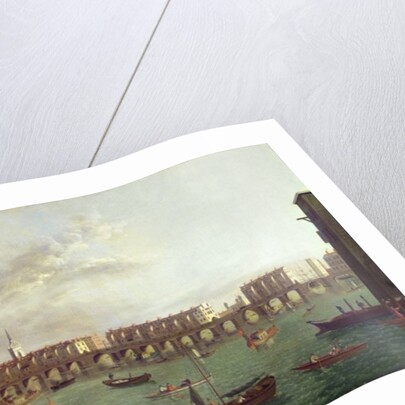 View of Old London Bridge by School English