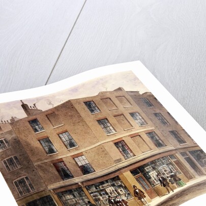 Alderman Moon's print shop, by Thomas Hosmer Shepherd