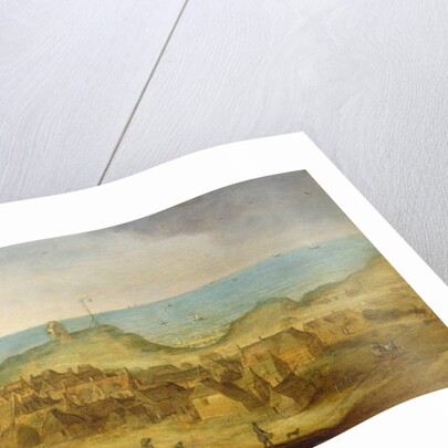 A view of Egmond Abbey by Claes Jacobsz. van der Heck