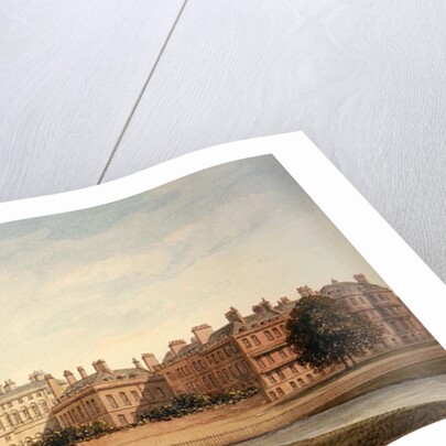 The Treasury and houses in Downing Street from St. James's Park by John Buckler