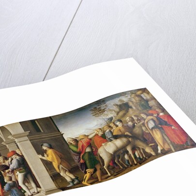 Joseph receives his Brothers, c. 1515 by Francesco Ubertini Il Bacchiacca