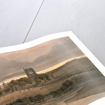 Kirkstall Abbey, Yorkshire - Evening by Thomas Girtin