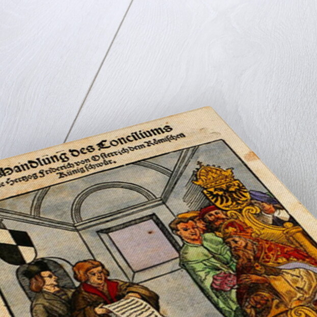 Frederick IV, Duke of Austria, declaring his fealty to the Emperor at the Council of Constance by Ulrich von Richental