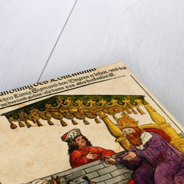 Sigismund performs his feudal duties at the Council of Constance by Ulrich von Richental