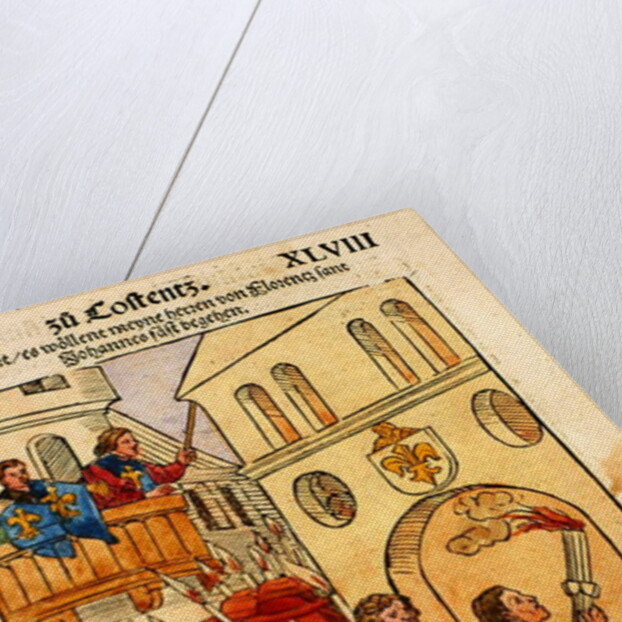 The Florentine delegates celebrate the feast of St. John, their patron saint, at the Council of Constance by Ulrich von Richental