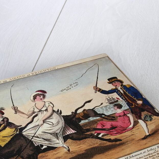 Taking an airing at Brighton, 1805 by English School