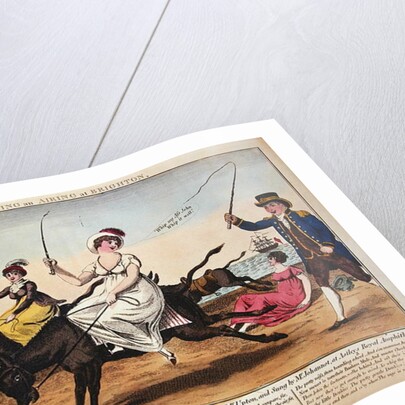 Taking an airing at Brighton, 1805 by English School