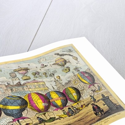 Scene in the Farce 'Lofty Prospects' as performed with great success for the Benefit and amusement of John Bull, 1825 by George Cruikshank