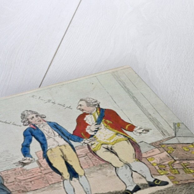 Le Deficit, 1788 by Isaac Cruikshank