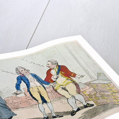 Le Deficit, 1788 by Isaac Cruikshank