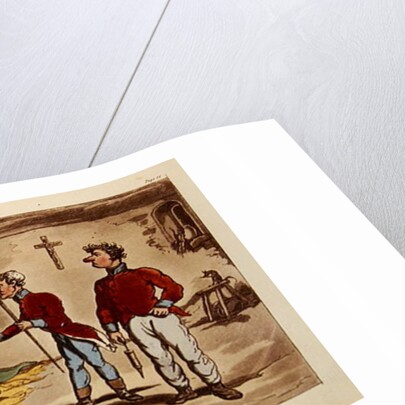 Poor Johnny on the sick list, pl.9 from the book 'The Military Adventures of Johnny Newcome', Patrick Martin, 1815 by Thomas Rowlandson