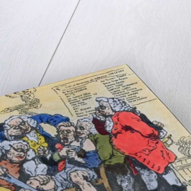 Caricature of Georgian Surgeons at work, 1793 by Thomas Rowlandson