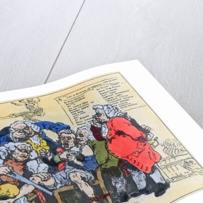 Caricature of Georgian Surgeons at work, 1793 by Thomas Rowlandson