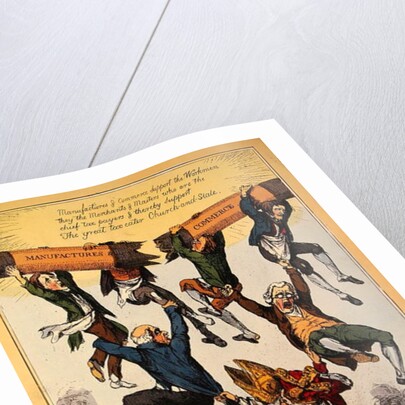 State of the Nation, 10th June 1829 by English School