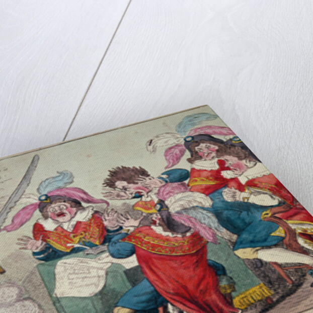 The Ghost of Buonaparte appearing to the Directory!!!, London, 1799 by Isaac Cruikshank