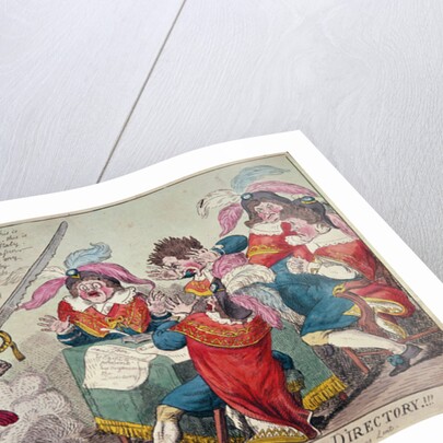 The Ghost of Buonaparte appearing to the Directory!!!, London, 1799 by Isaac Cruikshank