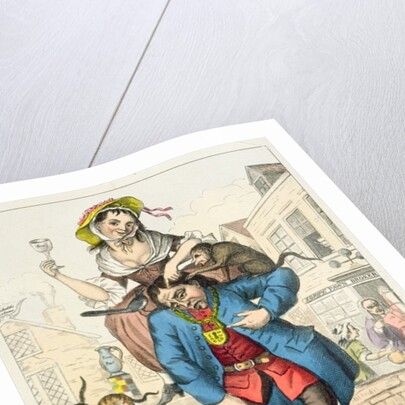 A Man Loaded with Mischief, or Matrimony, c.1766 by English School