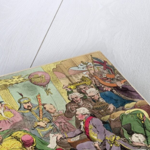 Reception of the Diplomatique and his Suite at the Court of Pekin, c.1793 by James Gillray