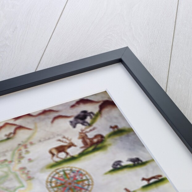 Pascatway River in New England, c.1660-85 by English School