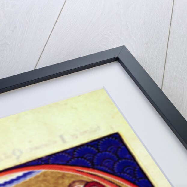 Historiated initial depicting the death of the Virgin, from an unknown manuscript, 12th-13th century by School European