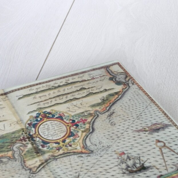 A Map of the coastline of Brittany, 1588 by European School