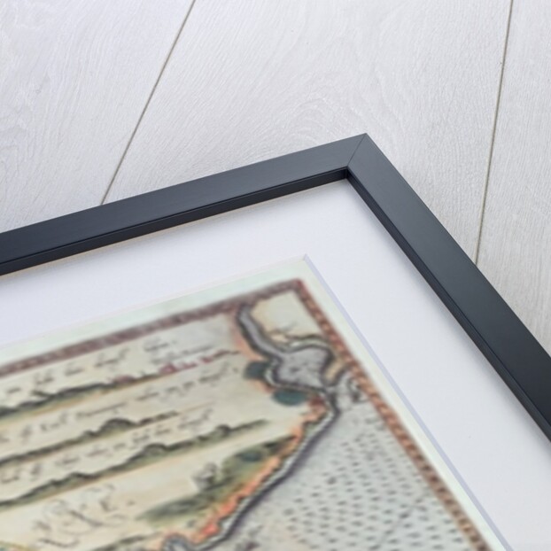 A Map of the coastline of Brittany, 1588 by European School