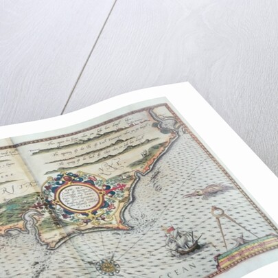 A Map of the coastline of Brittany, 1588 by European School