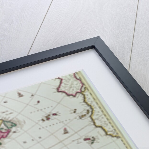 Novissima et Accuratissima Totius Americae Descriptio per N. Visscher, 1648 by Nicolaes Jansz (1586-1652) Visscher