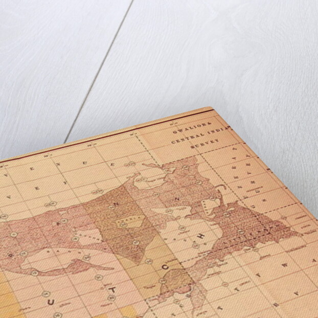 Index Chart of the Cutch Topographical Survey by the Trigonometrical Branch, Survey of India, Dehra Dun, November, 1883 by English School