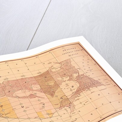 Index Chart of the Cutch Topographical Survey by the Trigonometrical Branch, Survey of India, Dehra Dun, November, 1883 by English School