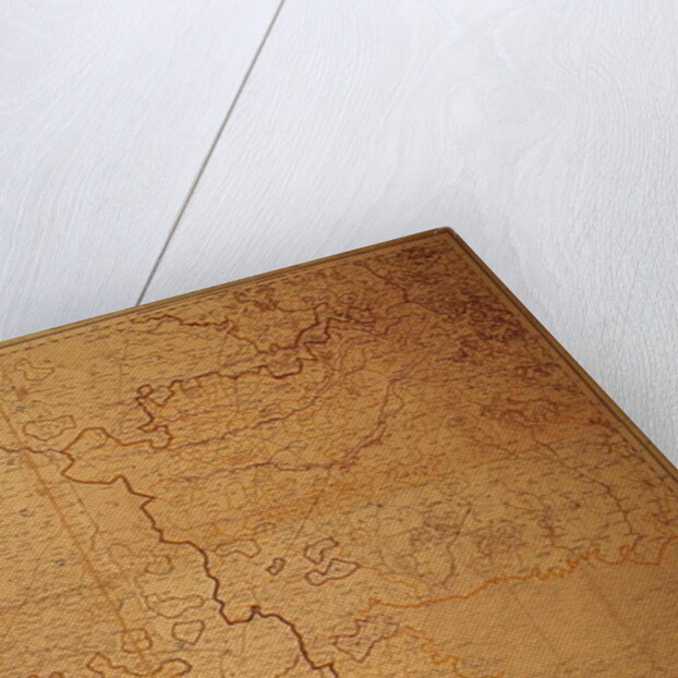 Map of the Gujarat state of India. by English School